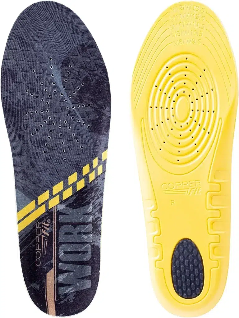 Best Insoles for Sciatica review: Copper Fit Unisex Work Gear Comfort Insoles