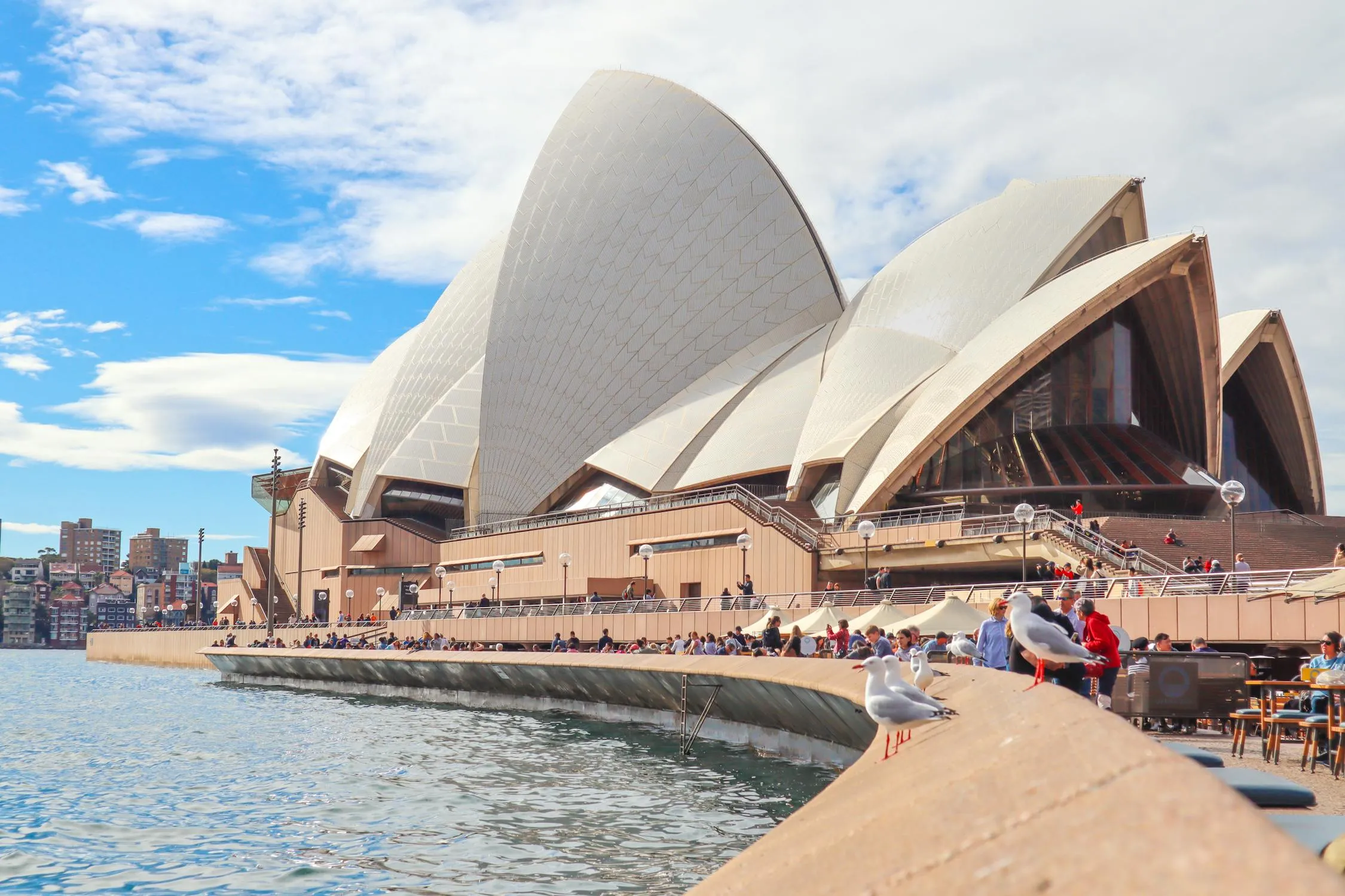 People Gathering Outside Sydney Opera House