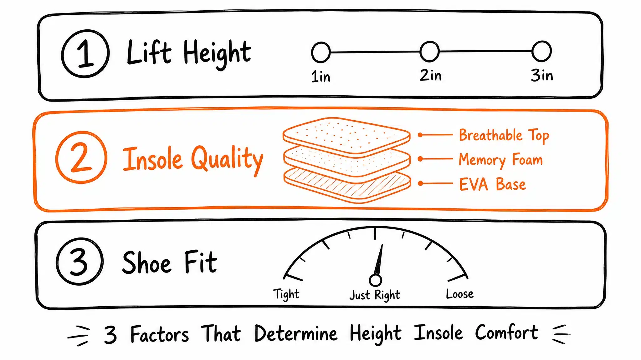 3 factors that determine height=