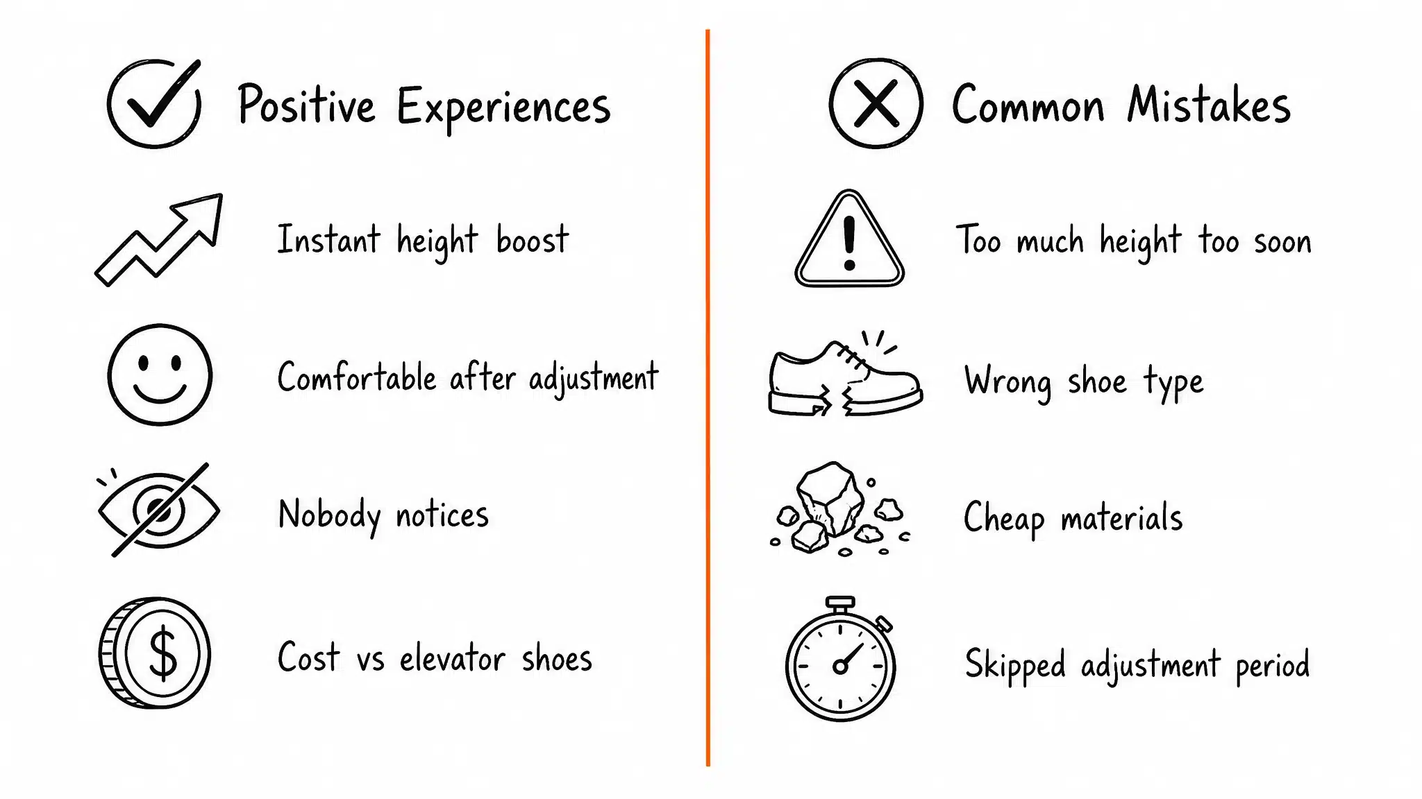 Positive experiences vs common mistakes: real user feedback