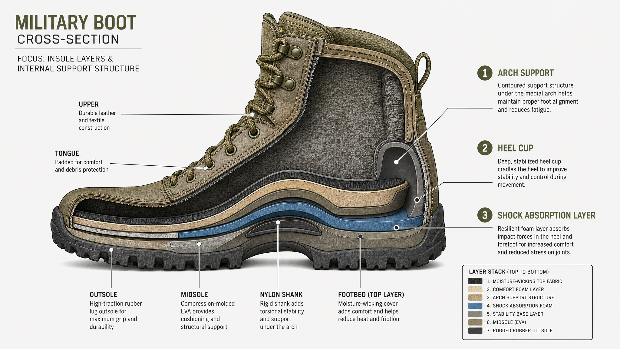 What to Look for in Military Boot Insoles