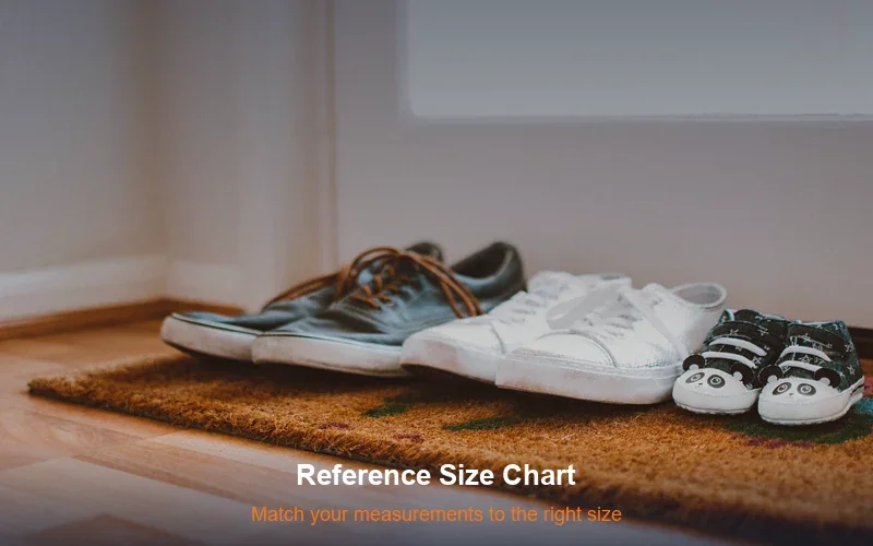 Shoe insoles laid out showing sizing - carbon fiber insoles size reference chart