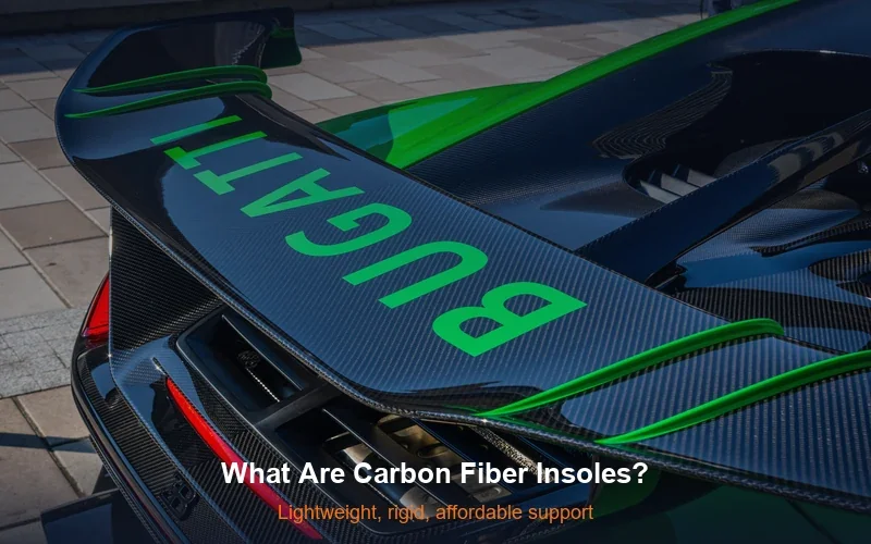 Carbon fiber material close-up showing woven texture - what are carbon fiber insoles