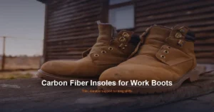 Rugged suede work boots outside cabin - carbon fiber insoles for work boots provide support