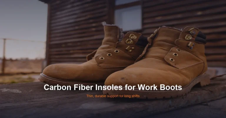 Rugged suede work boots outside cabin - carbon fiber insoles for work boots provide support