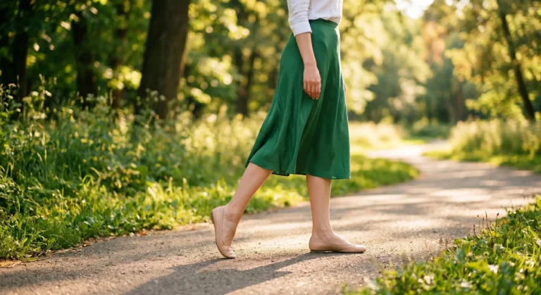 women walking in the park with comfortable shoes